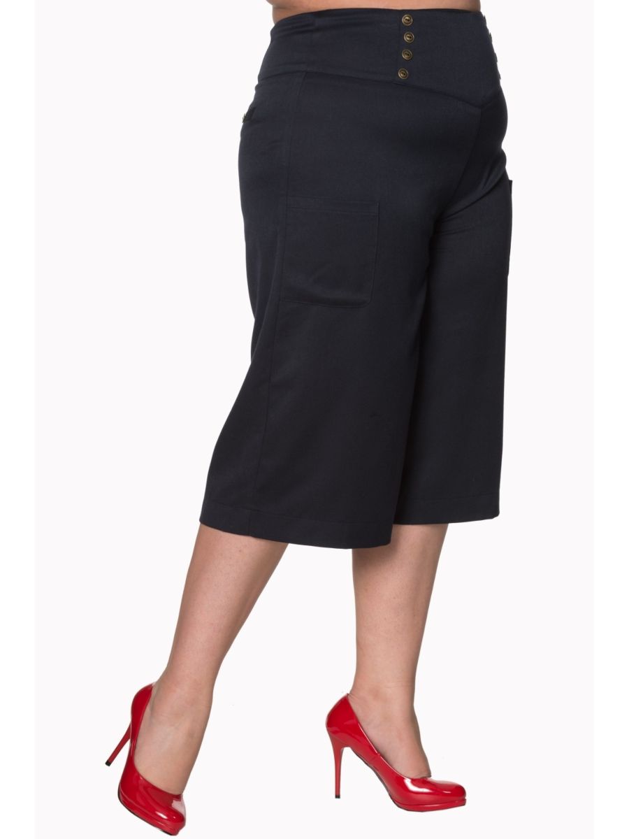 CECILE TROUSERS-Navy-EU