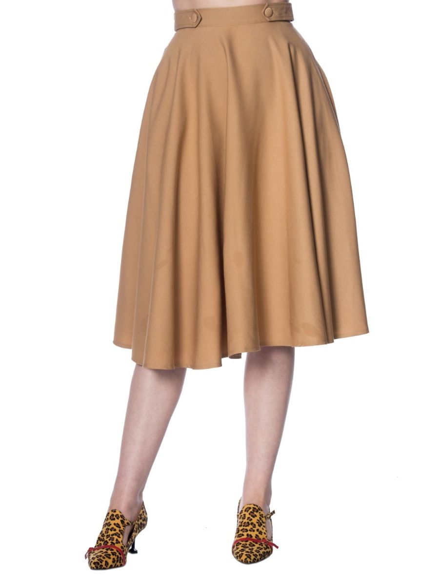Banned Retro 1950's Di Di Swing Skirt With Pockets