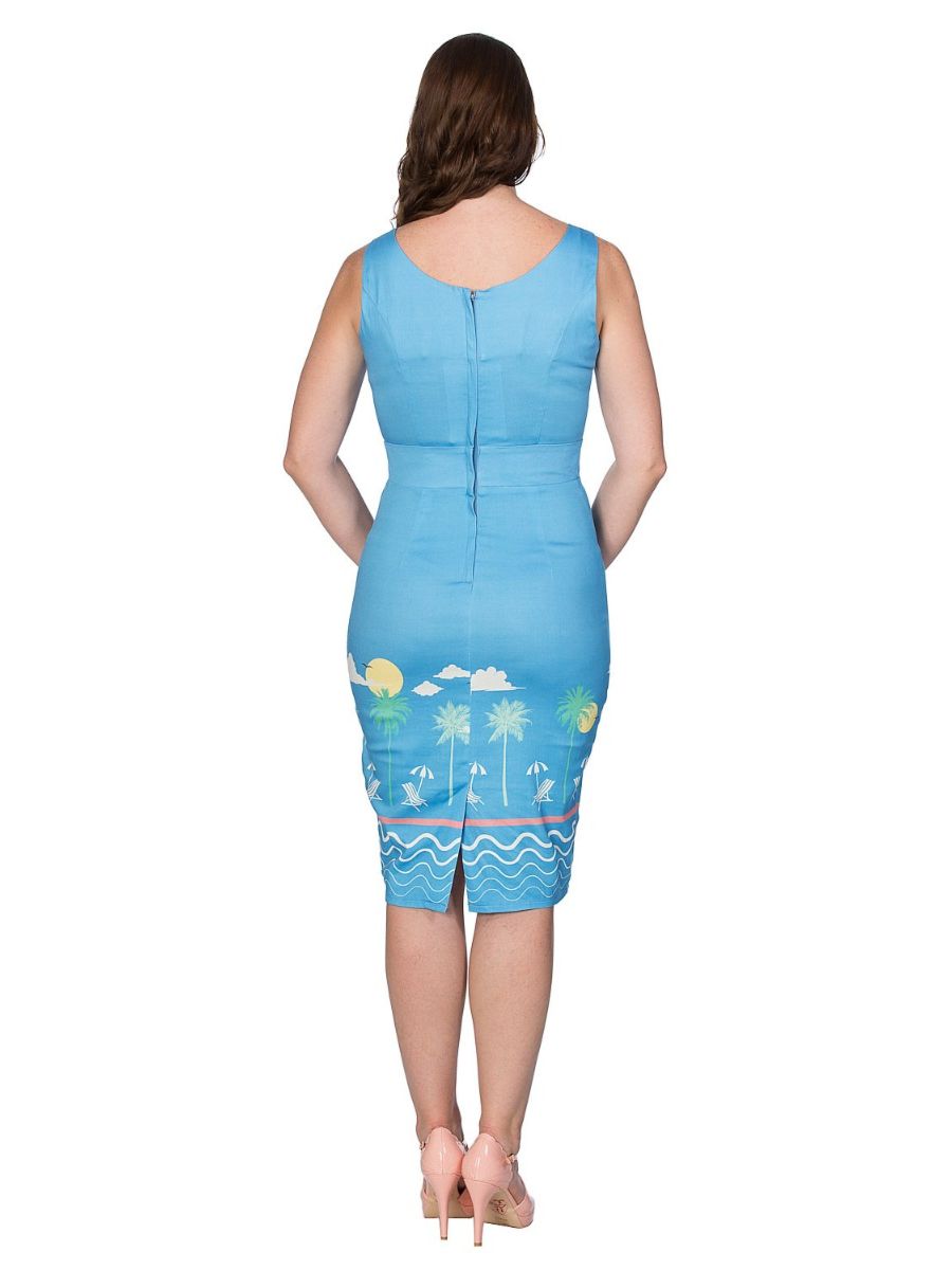 50S HOLIDAY WIGGLE PENCIL DRESS