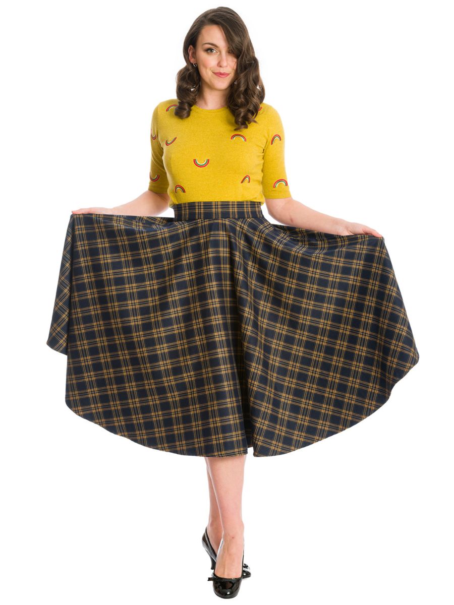 ADORE HER CHECK SKIRT