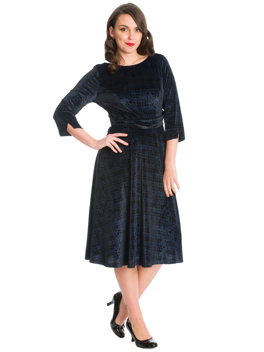 HALLOWEEN POISE FIT & FLARE DRESS