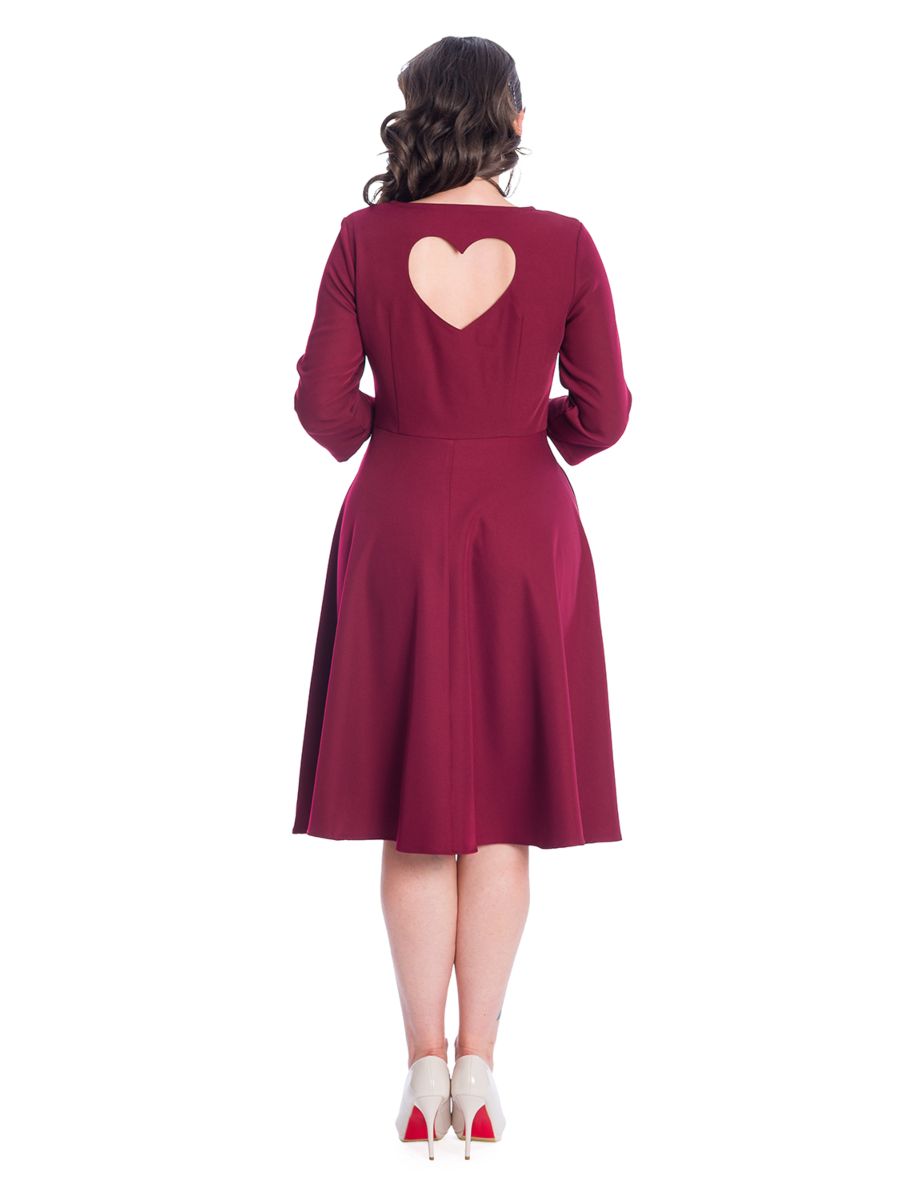 TRUE HEART FIT AND FLARE DRESS