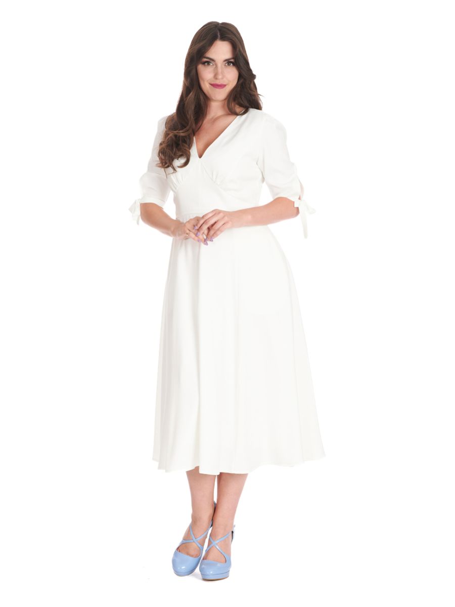 BELLA SWING DRESS-White