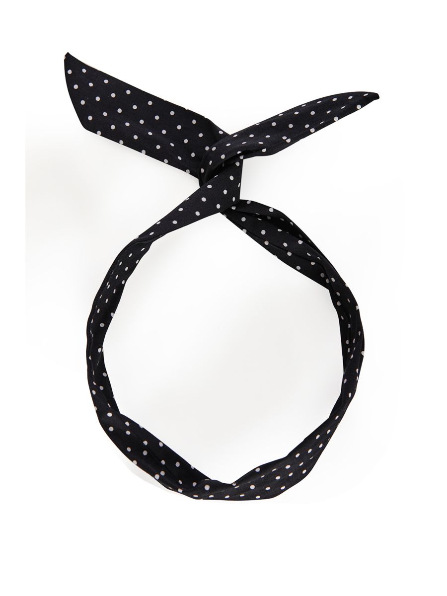 AGNES WIRED HEAD BAND-Black