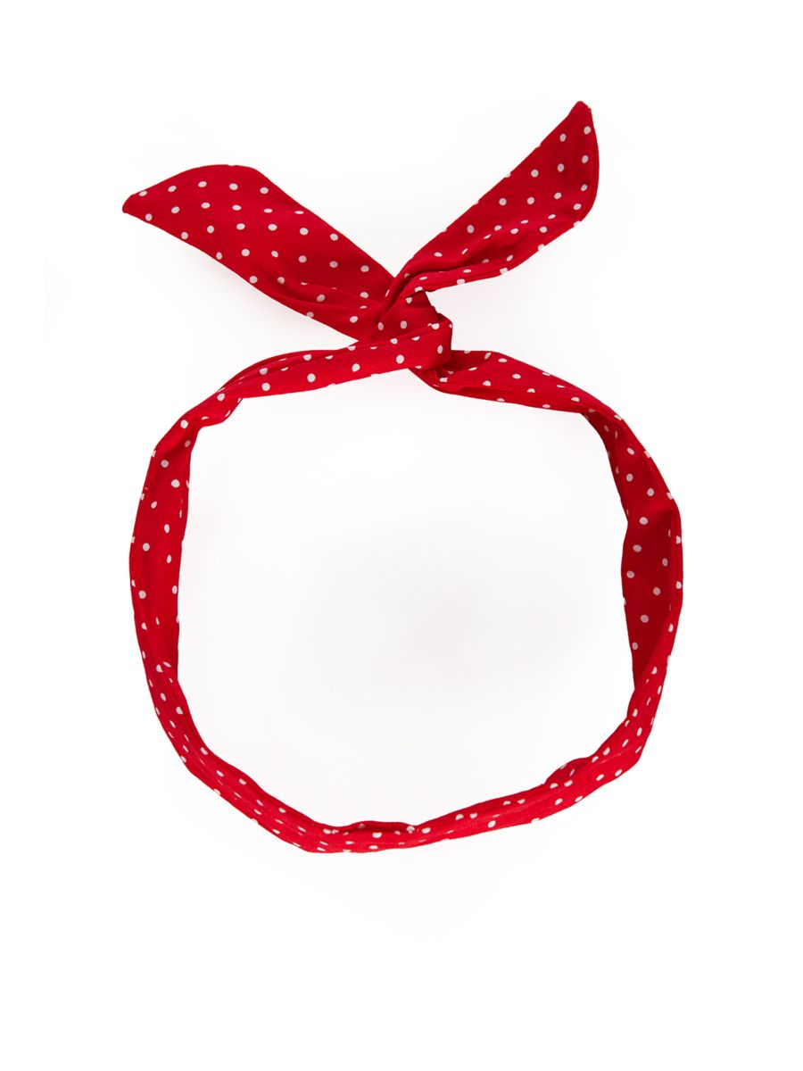 AGNES WIRED HEAD BAND-Red