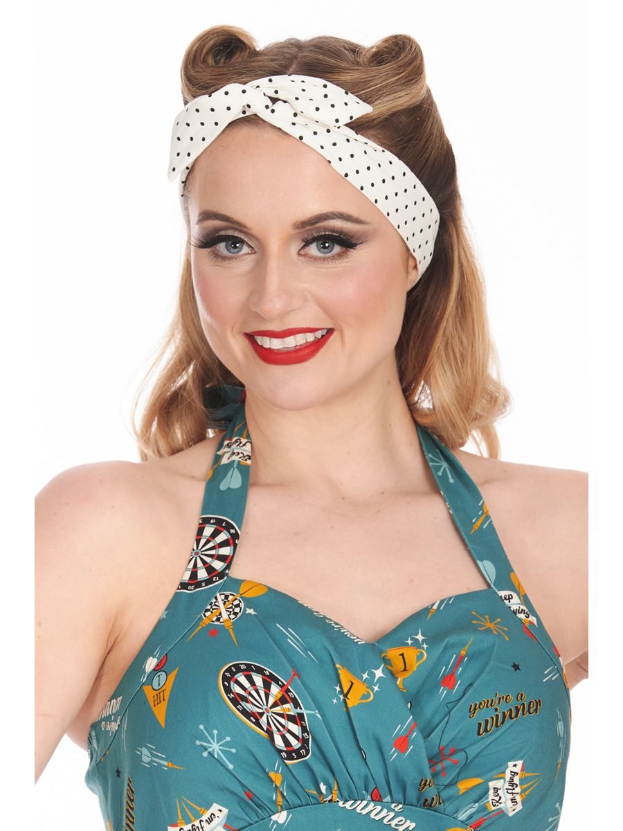 AGNES WIRED HEAD BAND-White