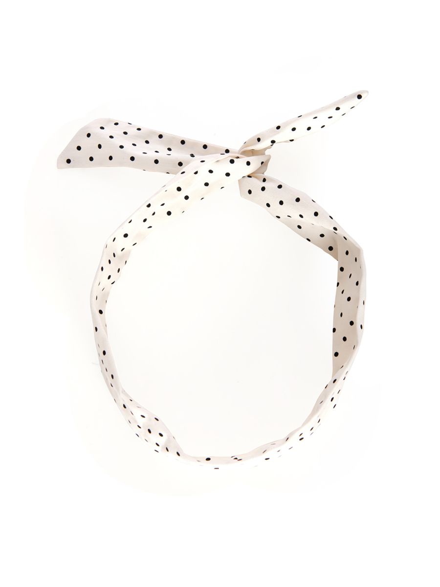 AGNES WIRED HEAD BAND-White