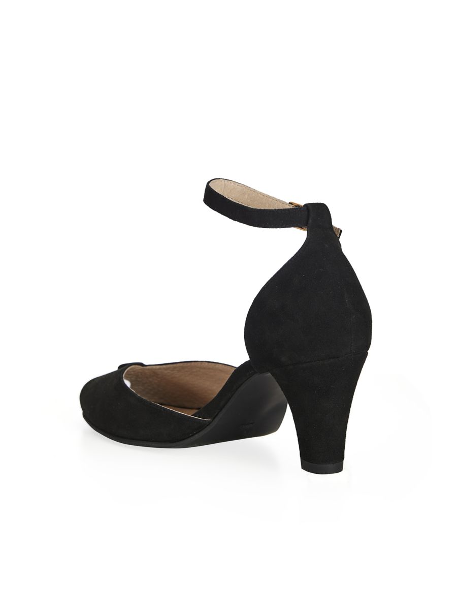 CARICE (REAL LEATHER)-Black