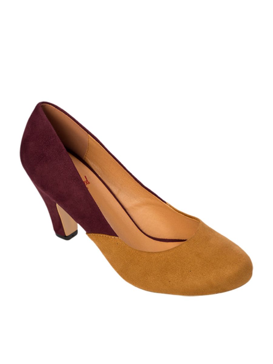 THE MODERNIST TWO TONE SUEDE PUMPS