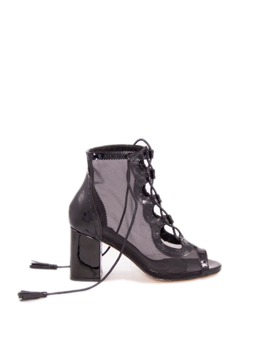 CHANTED PEEP TOE LACE UP BOOT