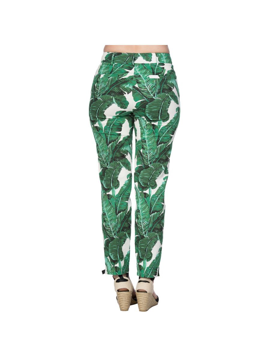 TROPICAL LEAVES TROUSER